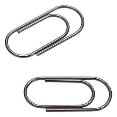 ONLYKXY 100 Pieces 16mm MIni Black Nickel Paper Clips Retro Paperclipa Office Clips Assorted