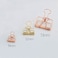 Tong Yue Rose Gold Hollow Out Metal Wire Binder Clips Large 51mm Pack of 12