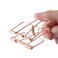 Tong Yue Rose Gold Hollow Out Metal Wire Binder Clips Large 51mm Pack of 12