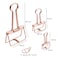 VENCINK Rose Gold Wire Binder Clips and Cute Paper Clips Set Assorted Sizes 2 Large 6 Medium 10 Small Smooth Stainless Hollow Office Clamp Clips