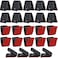 Jetec Self Adhesive Wall Clips Shower Curtain Photo Clips for Paper Flag Hanger DoubleSided Spring for Teachers Poster Home Office RopeBlack24 Pieces