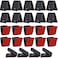 Jetec Self Adhesive Wall Clips Shower Curtain Photo Clips for Paper Flag Hanger DoubleSided Spring for Teachers Poster Home Office RopeBlack24 Pieces