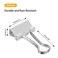 FUDAO FAMILY Small White Mini Binder Clips 34 Inch 19mm 50 Pack