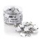 FUDAO FAMILY Small White Mini Binder Clips 34 Inch 19mm 50 Pack