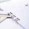 Terrysun 100 Silver Metal Refill Clips Modern Stainless Steel Clam Clip Dispenser Suitable for Binding Documents