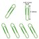 Vannise 100PCS 2 Large Vinyl Coated Paper Clips Green Jumbo RustResistant for School Home Office Smooth and Sturdy Metal Ideal for Organizing Documents