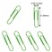 Vannise 100PCS 2 Large Vinyl Coated Paper Clips Green Jumbo RustResistant for School Home Office Smooth and Sturdy Metal Ideal for Organizing Documents