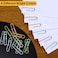 Vinaco Color Stripe Paper Clips 100 Pack 2 Inch 50 mm Durable Rust Resistant Jumbo Clips Great for Office School and Personal Use