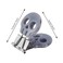 Yi Concept Skull Shape Medium Paper Clips Binder Clips Easy Grip Assorted Color School Office Supplies 10 PcsSet