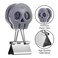 Yi Concept Skull Shape Medium Paper Clips Binder Clips Easy Grip Assorted Color School Office Supplies 10 PcsSet