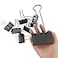 DSTELIN 3Inch ExtraLarge Binder Clips HeavyDuty Black Paper Clamps 75mm Width 8Count Set for Office Organization
