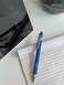 Lenden Pack of 5 Rubberized Comfort Soft Touch 2 in 1 Ballpoint Pen Capacitive Stylus Tip Premium Metal Medium Point Black Ink Compatible with Most Touch Screens Blue