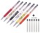 HilerPunk Stylus Pen6 Pack Music Note Penswith 6 Pen Refills Crystal Capacitive Ballpoint Penfor iPadiPhoneLaptopsKindleSamsungAll Capacitive Touch ScreensOfficeSchool Stationery Supplie