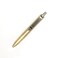 BIG IDEA DESIGN Mini Click Pen Solid Brass Yellow Tone