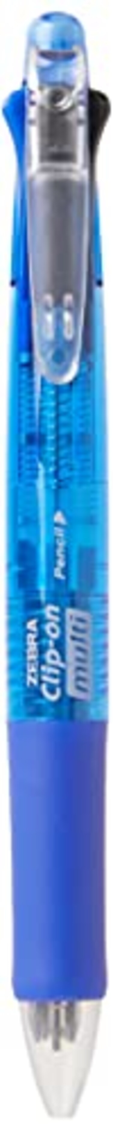 Zebra Technologies Zebra ClipOn Multifunctional Pen Clear Blue Barrel B4SA1BL