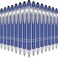 Zonon 38 Pieces Rubberized Ballpoint Pen with Stylus Tip Stylish Metal Pen Capacitive Styli with Soft Rubberized Grip Black Ink for Most DevicesDark Blue
