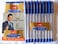 Cello 10 X Fine Grip Nonstop Writing Ball Point Pen BLUE Ink Writing Ballpoint Pen Brand Ad By Indian Cricketer Mahindera Singh Dhoni