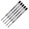 Pen Savings 5 Pack Ballpoint Pen Refills Compatible with Parker Ballpoint Pens Medium Point Bulk Packed Black