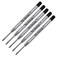 Pen Savings 5 Pack Ballpoint Pen Refills Compatible with Parker Ballpoint Pens Medium Point Bulk Packed Black