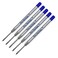 Pen Savings 5 Pack Ballpoint Pen Refills Compatible with Parker Ballpoint Pens Medium Point Bulk Packed Blue