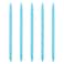 Wikult 5 Pieces Ballpoint Pen Set Black Ink Slim Lightweight Smooth Writing Metal Pen for Business Office Teacher Student Wedding Guest Sky Blue