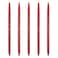 Wikult 5 Pieces Ballpoint Pen Set Black Ink Slim Lightweight Smooth Writing Metal Pen for Business Office Teacher Student Wedding Guest Wine Red