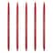 Wikult 5 Pieces Ballpoint Pen Set Black Ink Slim Lightweight Smooth Writing Metal Pen for Business Office Teacher Student Wedding Guest Wine Red