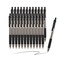 AIHAO Black Ballpoint Pens Retractable Click Pens 24 Pack 10mm Medium Point Smooth Writing Pens with Comfort Grip for Note Taking Journaling Planner Office