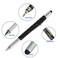 AIYIBEN Multitool Pen 6in1 Multifunction Tool Ballpoint Pen with Ballpoint Ruler Screwdriver TouchScreen Pen 3 PCS Black