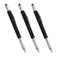 AIYIBEN Multitool Pen 6in1 Multifunction Tool Ballpoint Pen with Ballpoint Ruler Screwdriver TouchScreen Pen 3 PCS Black