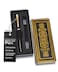 Better Office Products Executive Rollerball Gel Ink Pen Set in Gift Box Black Gloss Classic Business Pen with Removable Cap Gold Accents Includes 2 Black 07mm Medium Point Cartridges