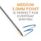 BIC Cristal Xtra Smooth Blue Ballpoint Pens Medium Point 10 mm School Supplies for Students and Teachers 24Count Pack in Blue