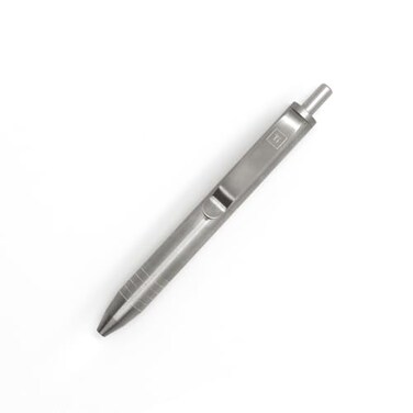 BIG IDEA DESIGN Mini Click Pen Titanium Machined Raw