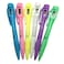 BXT 6pcs Ballpoint Pen with Electronic Watch 05MM Fine Point Pen with Time Clock for Examing Writing and Note Taking School Stationery Supplies