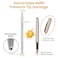 Cambond Metal Ballpoint Pens Black Ink Fancy Pens for Wedding Guest Book Signing Journaling Office 10mm Medium Point Retractable Silver Pen Set for Gift 3 Pens with 3 Refills Silver
