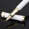 Cheericome Luxury Ballpoint Pen Professional Executive Perfect for Silky Smooth Writing with Gift Box Nice for Men Women 2 Extra 05mm Black Refills White