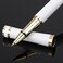 Cheericome Luxury Ballpoint Pen Professional Executive Perfect for Silky Smooth Writing with Gift Box Nice for Men Women 2 Extra 05mm Black Refills White