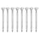 CLARA 8 Pcs Big Diamond Pens Rhinestone Crystal Metal Ballpoint Pen Black Ink Silver