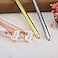 CLARA 8 Pcs Big Diamond Pens Rhinestone Crystal Metal Ballpoint Pen Black Ink Silver