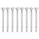 CLARA 8 Pcs Big Diamond Pens Rhinestone Crystal Metal Ballpoint Pen Black Ink Silver