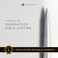 Cross ATX Pure Chrome Ballpoint Pen Refillable Pen for Smooth Writing Black Ink Comfortable Grip LongLasting Professional Office Supplies Gift Box Included