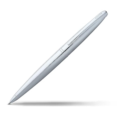Cross ATX Pure Chrome Ballpoint Pen Refillable Pen for Smooth Writing Black Ink Comfortable Grip LongLasting Professional Office Supplies Gift Box Included
