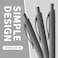 deegtran Pens Bulk 50 Pack No Bleed Grey Barrel Black Ink Click Pens Wholesale Retractable Ballpoint Pens Pen Medium Point Smooth black Ink Pen 10MM