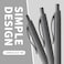 deegtran Pens Bulk 50 Pack No Bleed Grey Barrel Black Ink Click Pens Wholesale Retractable Ballpoint Pens Pen Medium Point Smooth black Ink Pen 10MM
