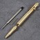EKLOEN Twisted Lines Solid Brass Pen Bolt Action EDC Pocket Signature Ballpoint PenRetro Black