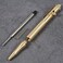 EKLOEN Twisted Lines Solid Brass Pen Bolt Action EDC Pocket Signature Ballpoint PenRetro Black