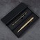 EKLOEN Twisted Lines Solid Brass Pen Bolt Action EDC Pocket Signature Ballpoint PenRetro Black