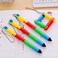 Funny live Foldable Ballpoint Pen Collapsible Ball Pen Bendable Deformable Ball Pen Funny Ballpoint Creative Stationery Gift for Child Pendant Decoration Pens 05mm Blue Ink 8 pcs