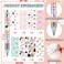 Ireer 8 Pcs Ballpoint Pens for Women 100 mm Cute Black Ink Fancy Pens Fine Point Smooth Writing for Students Classroom Office SuppliesCat