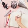 Ireer 8 Pcs Ballpoint Pens for Women 100 mm Cute Black Ink Fancy Pens Fine Point Smooth Writing for Students Classroom Office SuppliesCat